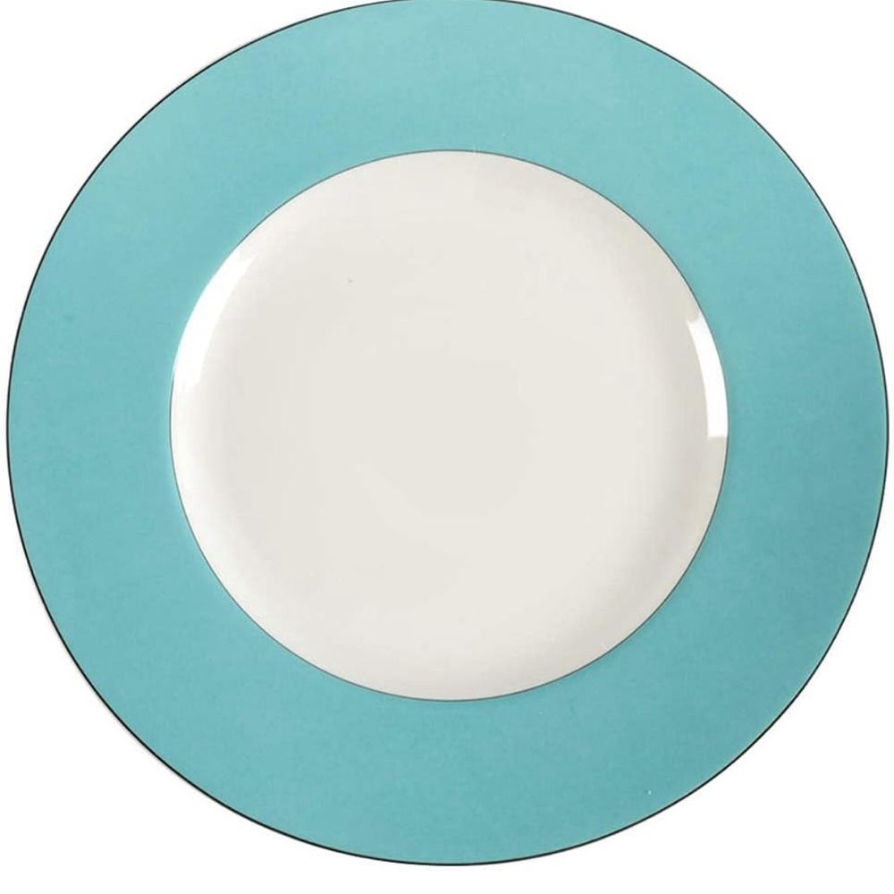 Kate Spade Rutherford FULL 8 PIECE EACH Turquoise Dinnerware Set - Picture 3 of 5
